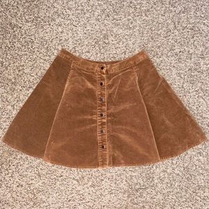 Brandy Melville Brown Suede Skirt